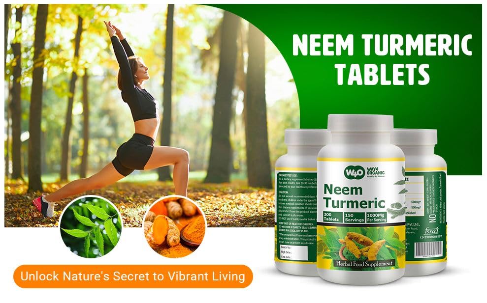 WAY 4 ORGANIC W4O Neem Turmeric Capsules 1 Capsule