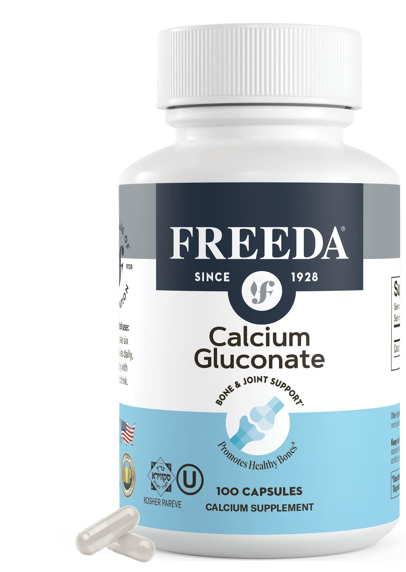 Freeda Calcium Gluconate 100 Capsules