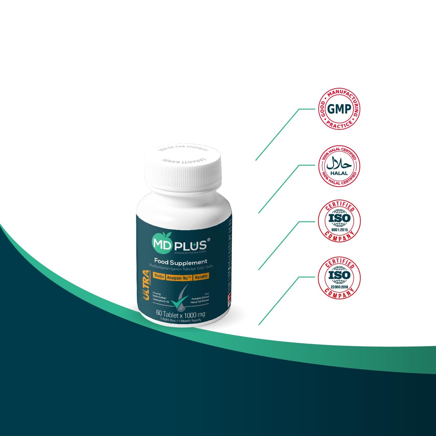 HairMD Md Plus Ultra Hair Multivitamin Tablet 60 Tablets