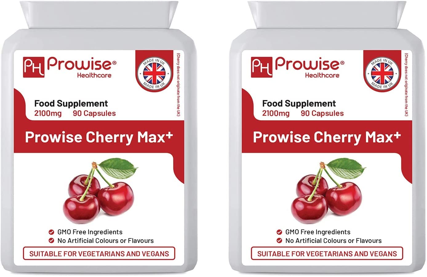 PH PROWISE Healthcare Cherry Max+ Capsules, 90 Vegan Capsules