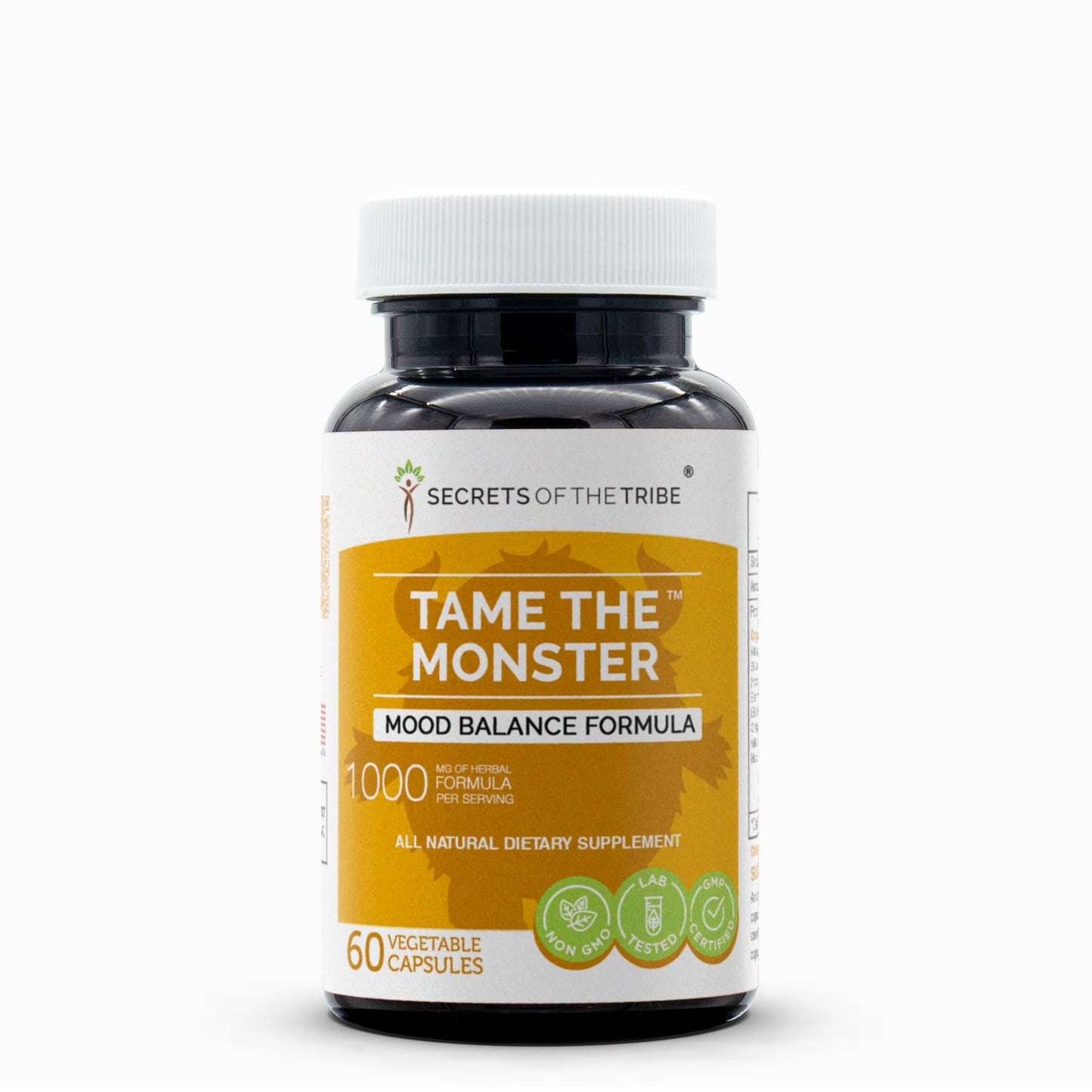 Secrets of the Tribe Tame The Monster Mood Balance Formula Capsules, 60 Count