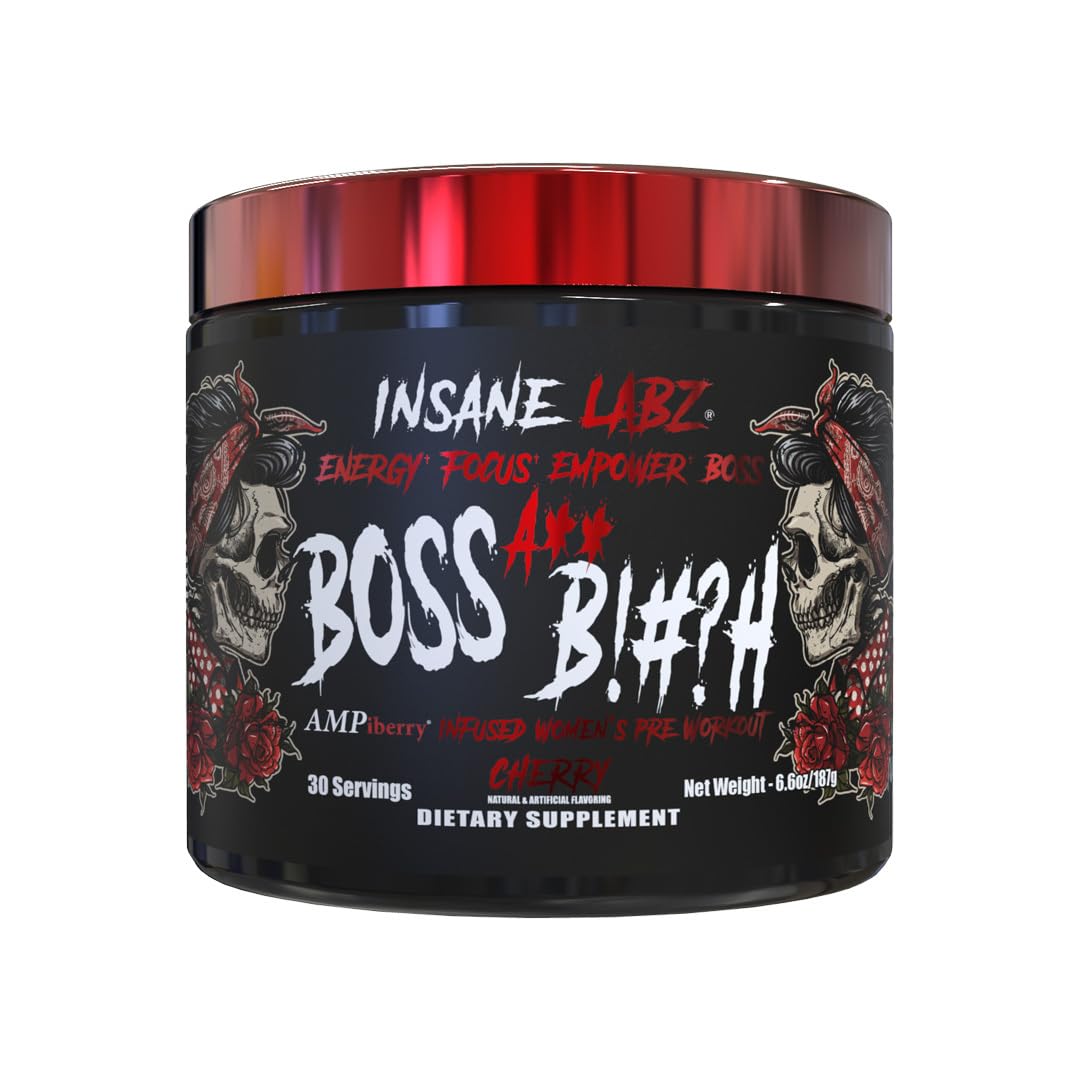 Insane Labz Boss A** B!#?h Preworkout Powder, 6.6, 30 Servings