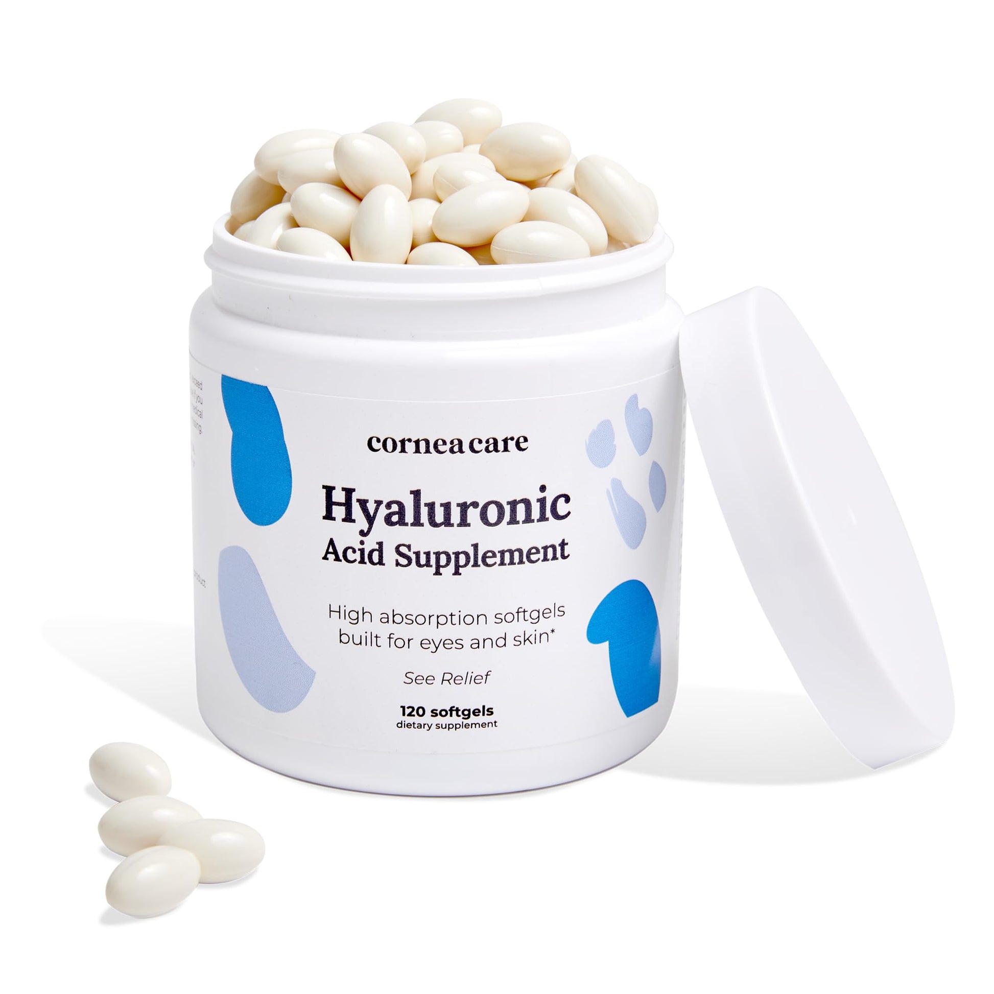 CorneaCare High Absorption Hyaluronic Acid Softgels, 120 Softgels