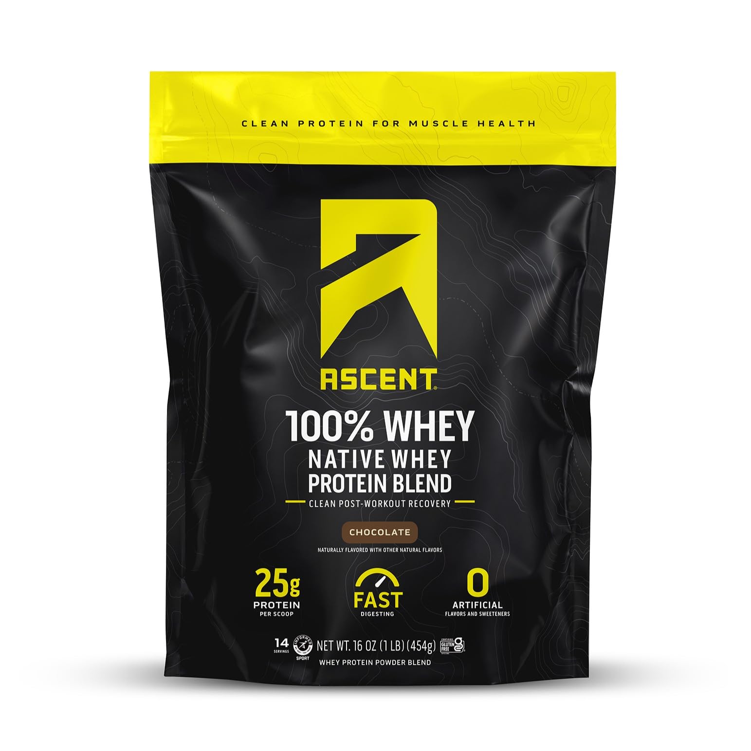 Ascent 100% Whey Protein Powder 1 lb