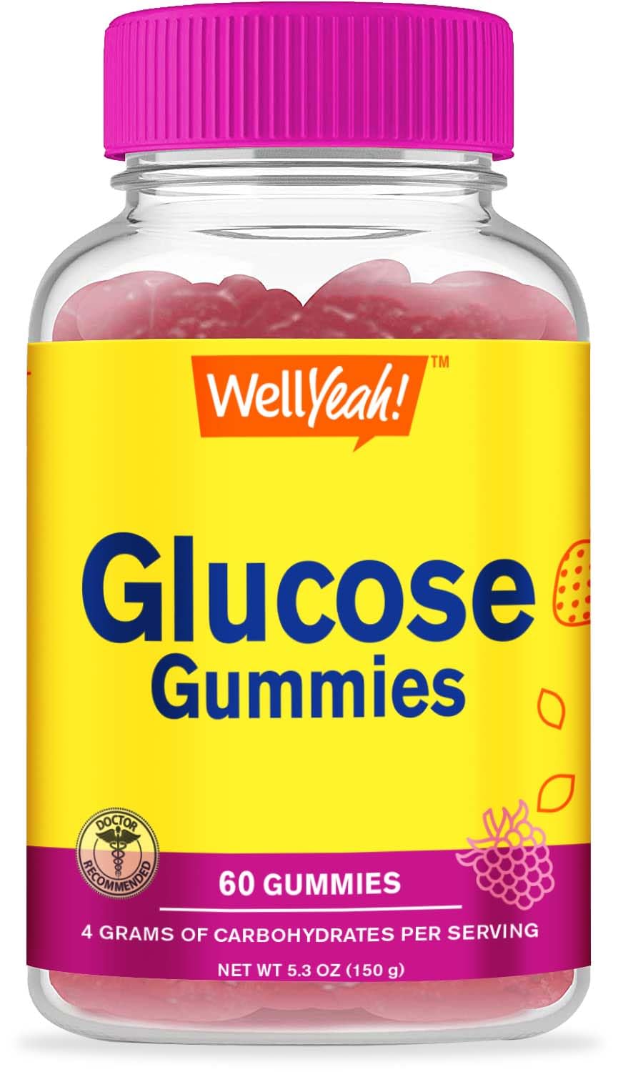 WellYeah Glucose Gummies Gummy 60 Count