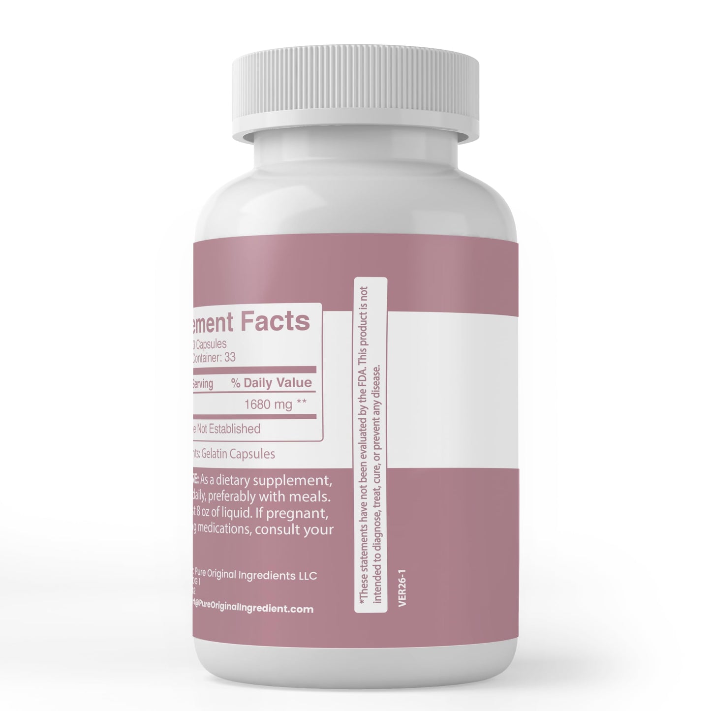 Pure Original Ingredients Inositol Capsule, 100 Capsules