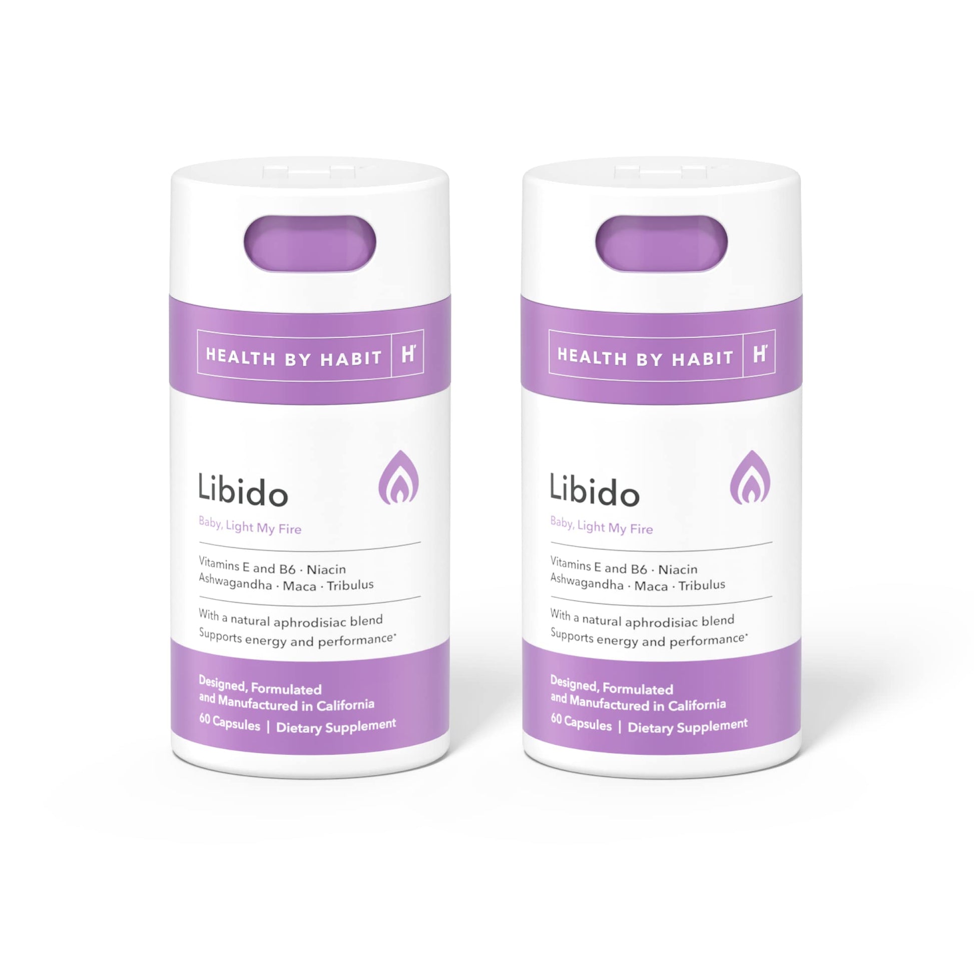 Health By Habit Libido Blend Capsules, 60 Count