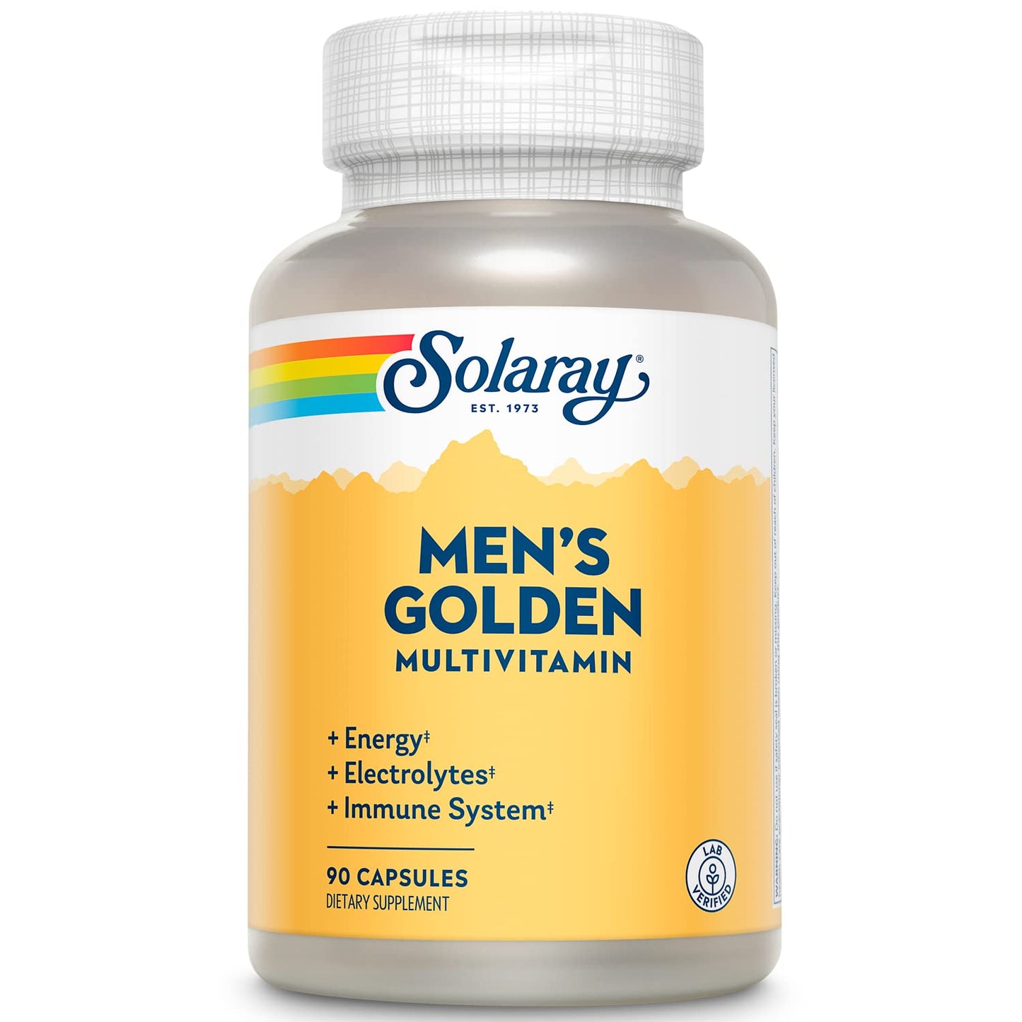 SOLARAY Men's Golden Multi-Vitamin Capsules, 90 Capsules