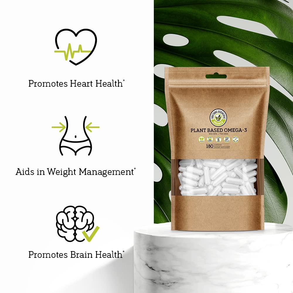Doctors Scientific DSO Vegan Omega 3 Algae Supplement 180 Capsules
