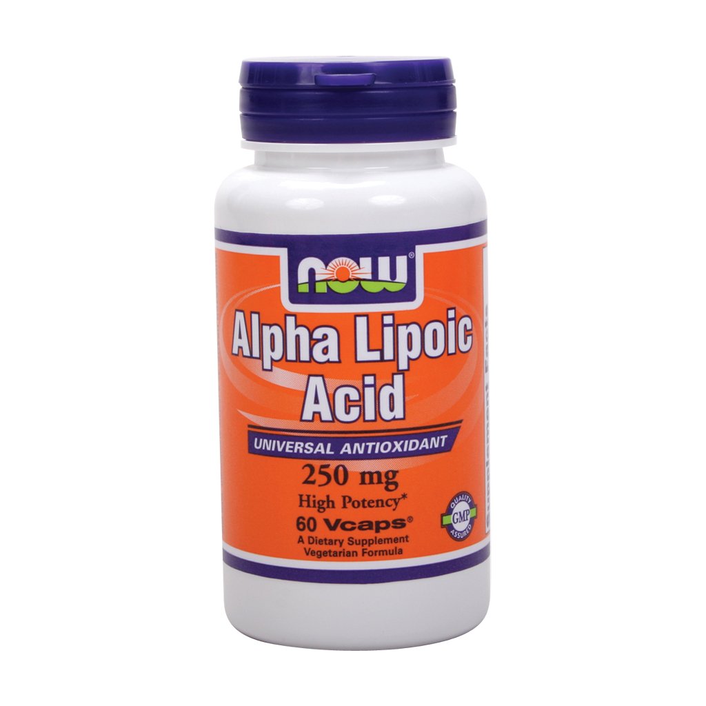NOW Foods Alpha Lipoic Acid 250 mg Vegetable Capsules, 60 Count