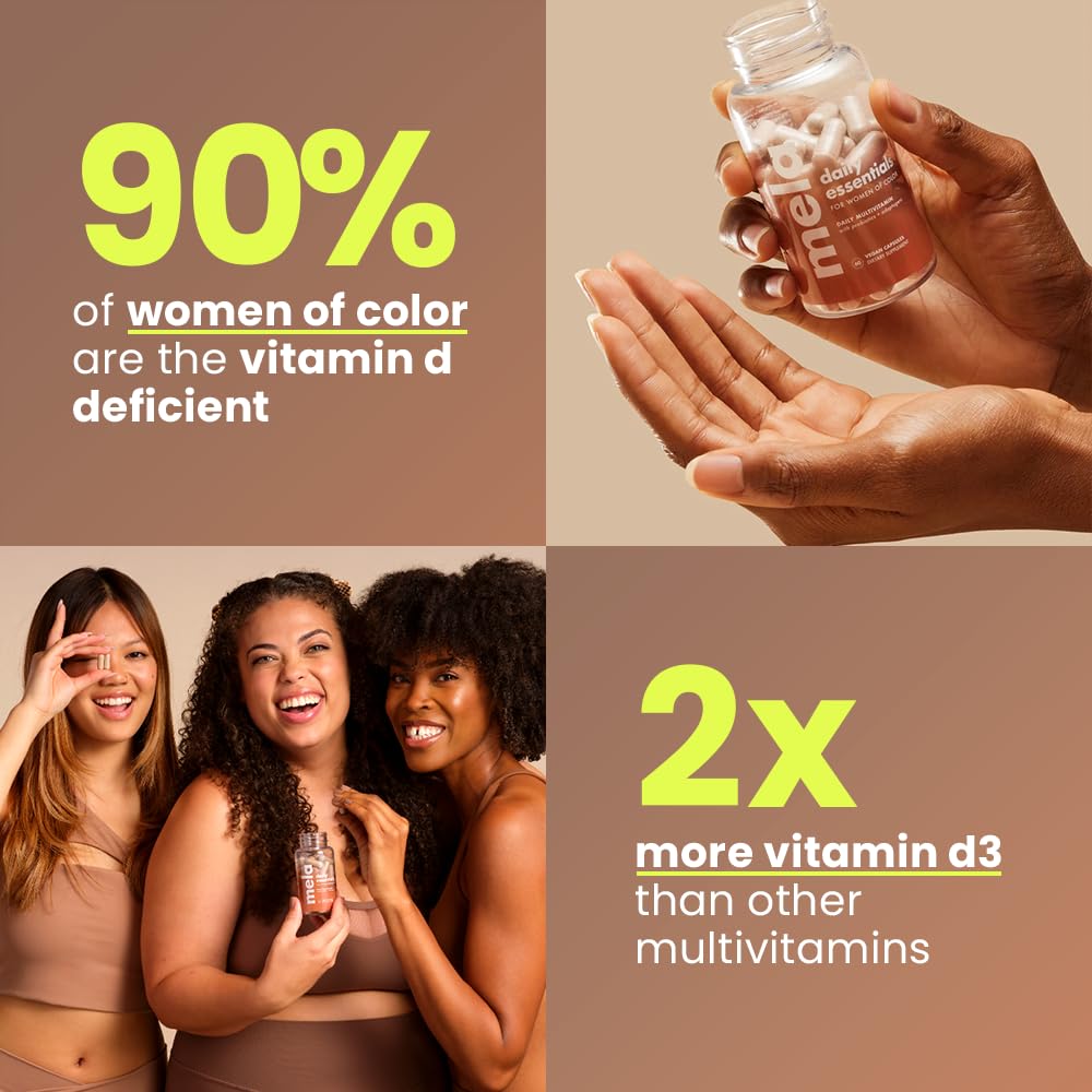 Mela Daily Essentials Multivitamin for Melanated Women, 60 Capsules