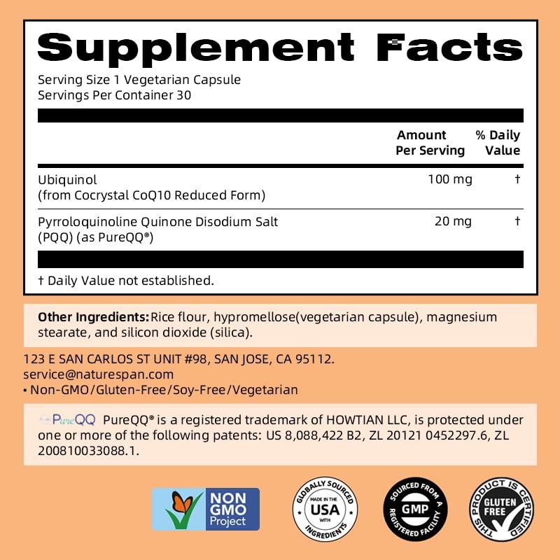 NATURESPAN Cocrystal Coenzyme PQQ Capsule 30 Capsules