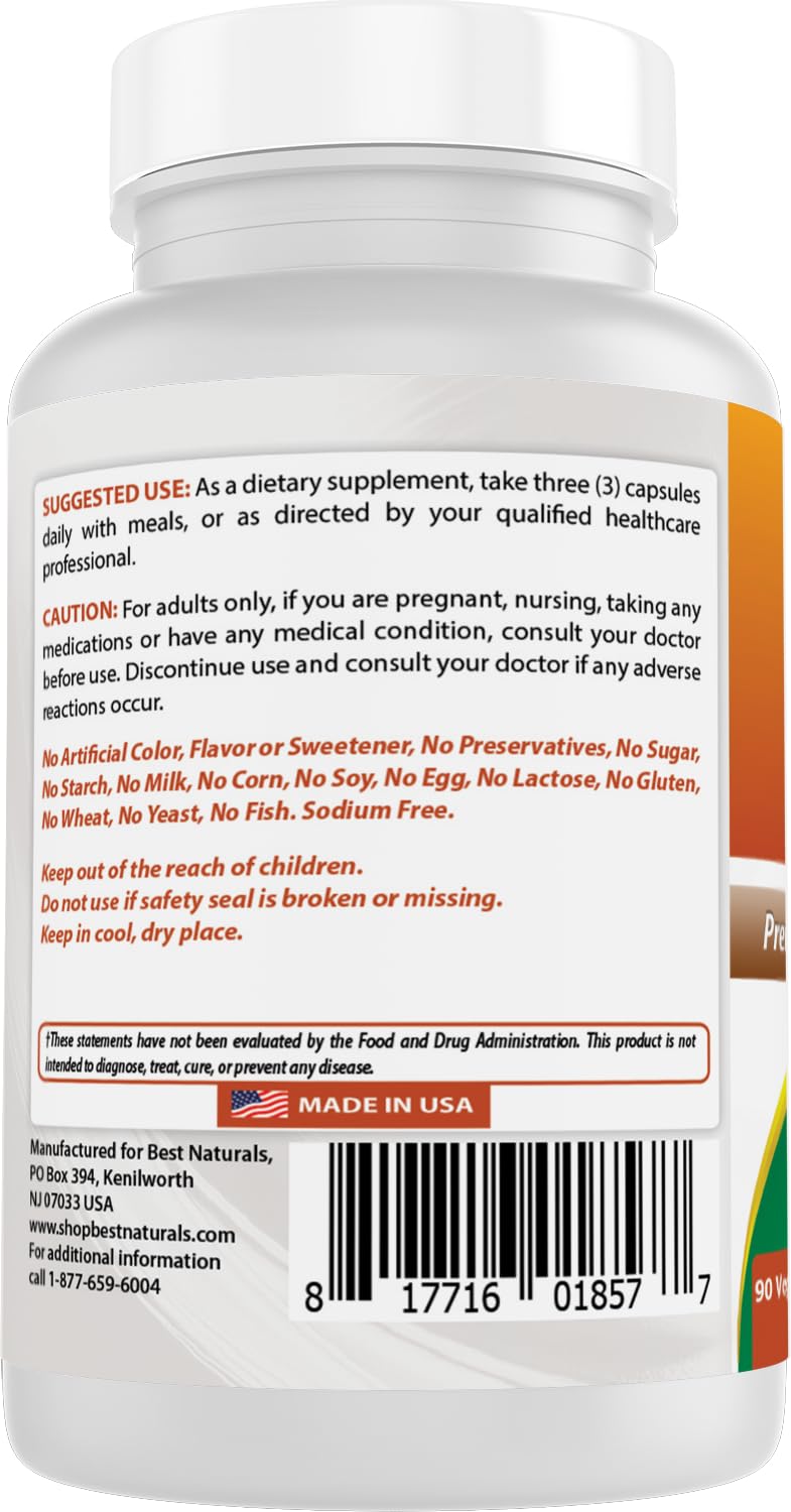 Best Naturals Uric Acid Cleanse Vitamins for Men and Women 270 Capsules