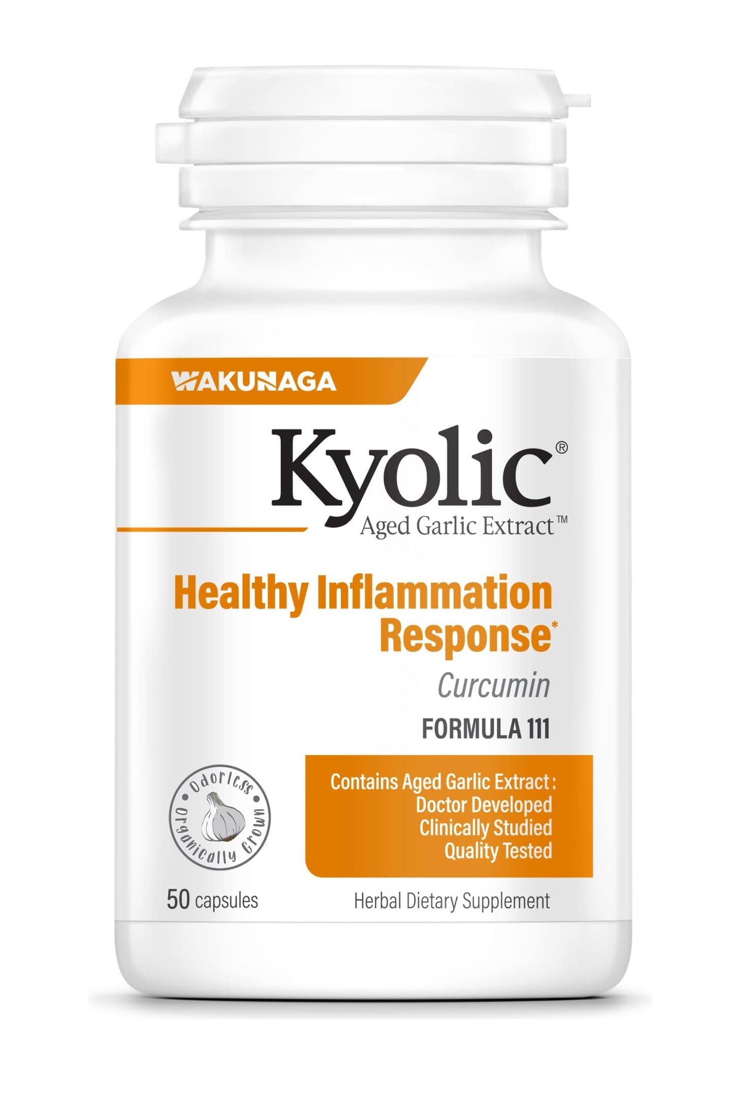 Kyolic Aged Garlic Extract Formula 111 Capsule, 50 Capsules