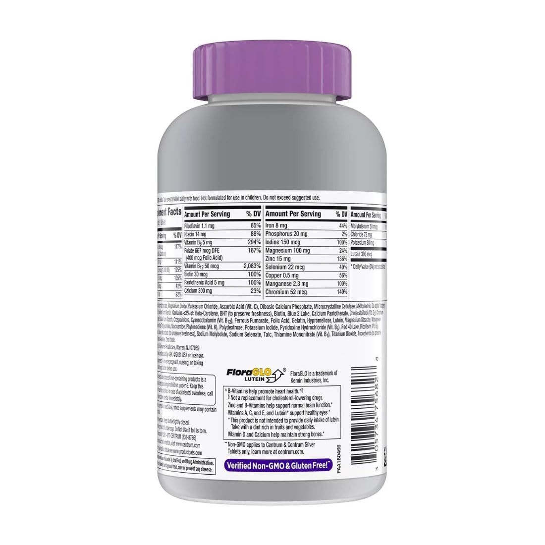 Centrum Silver Women 50+ Multivitamin Multimineral Tablet 250 Count