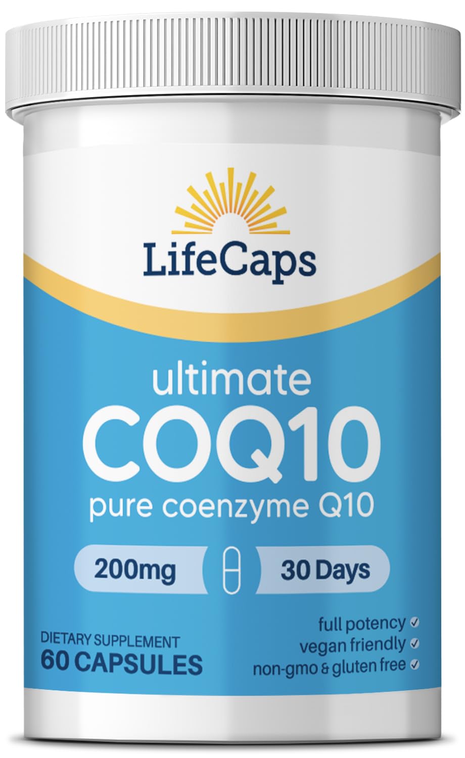 LifeCaps CoQ10 200mg Capsule, 60 Count