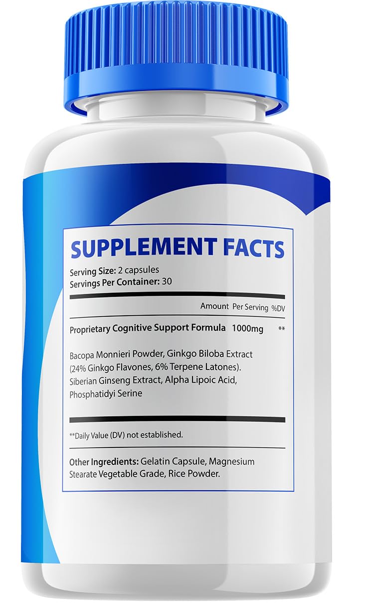 Indelo Nervo Vive Brain Supplement Capsules, 300 Capsules