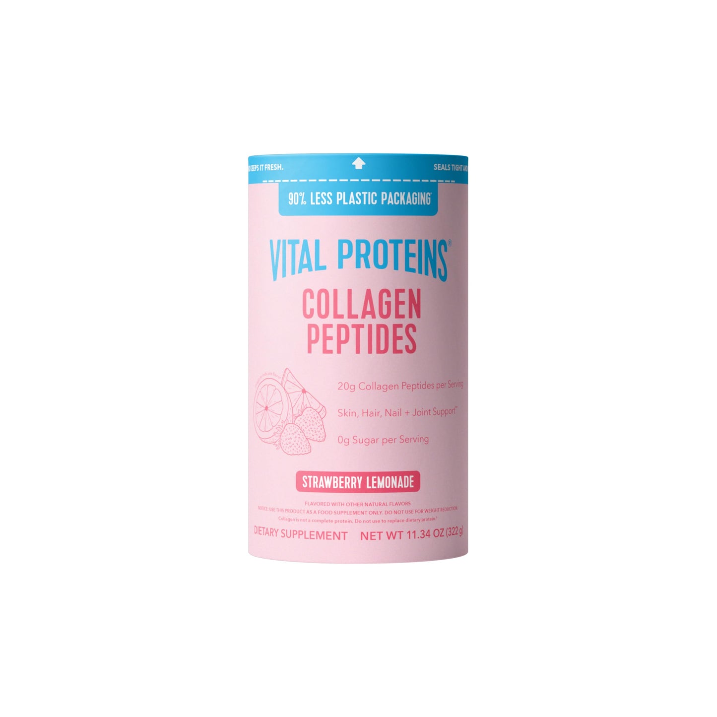 Vital Proteins Collagen Peptides Powder Strawberry Lemonade 11.34 oz