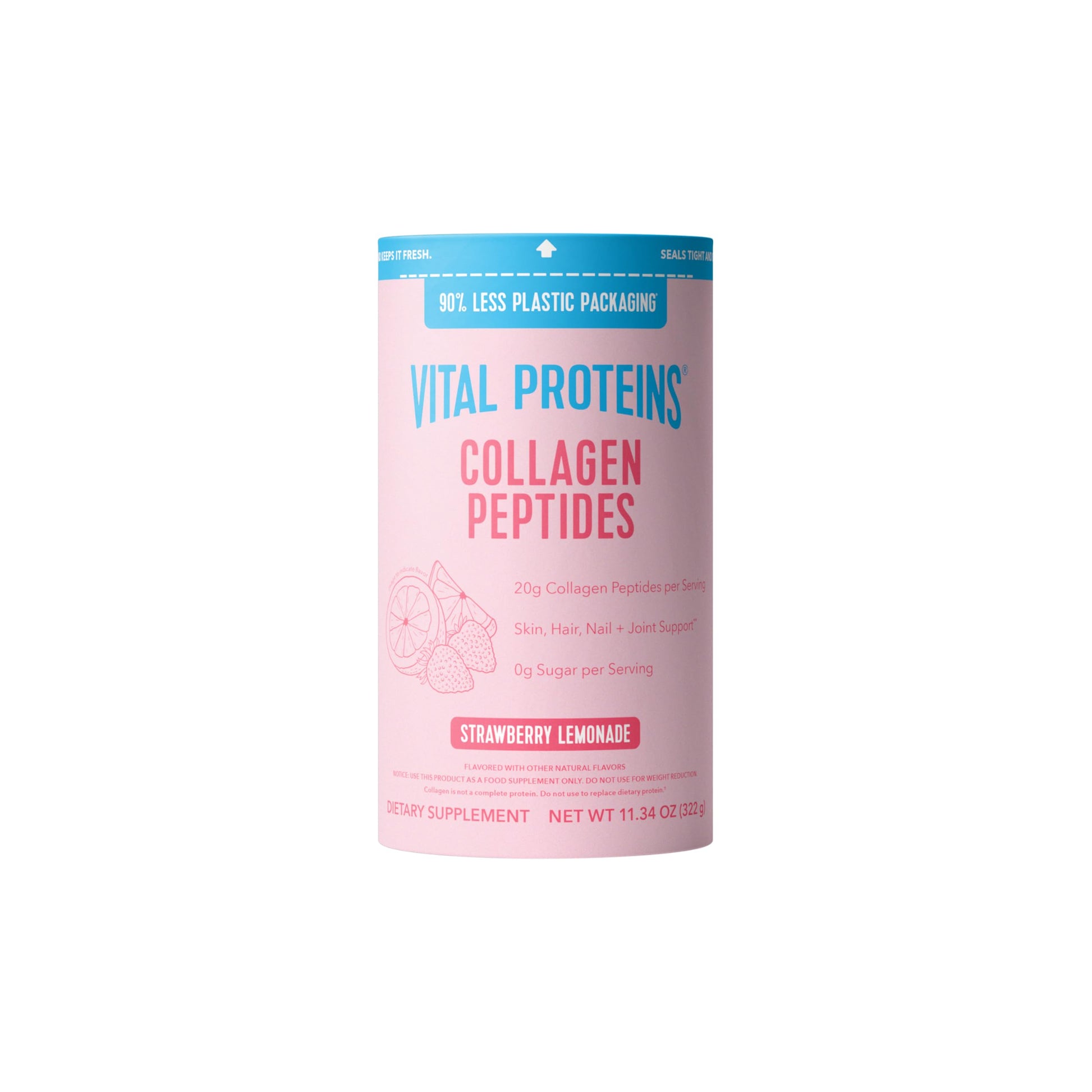 Vital Proteins Strawberry Lemonade Collagen Peptides Powder, 11.34oz