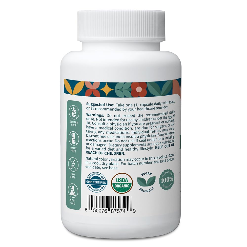 Pattern Wellness Organic Fenugreek Capsules, 30 Count