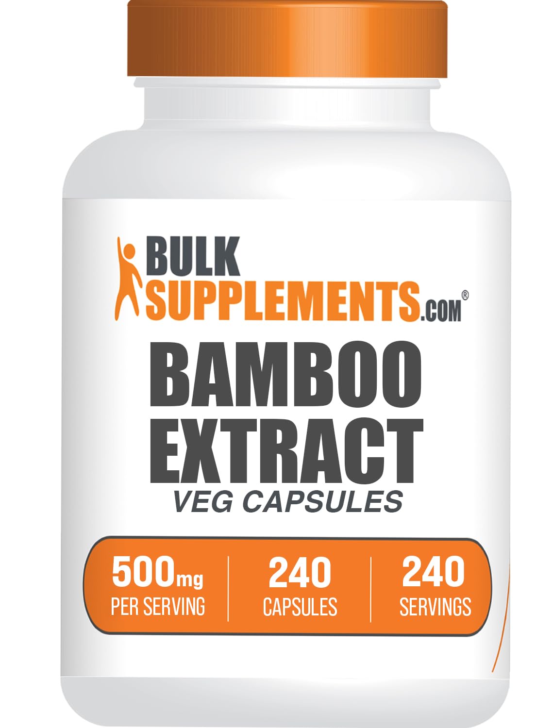 BulkSupplements Bamboo Extract Capsules, 240 Capsules