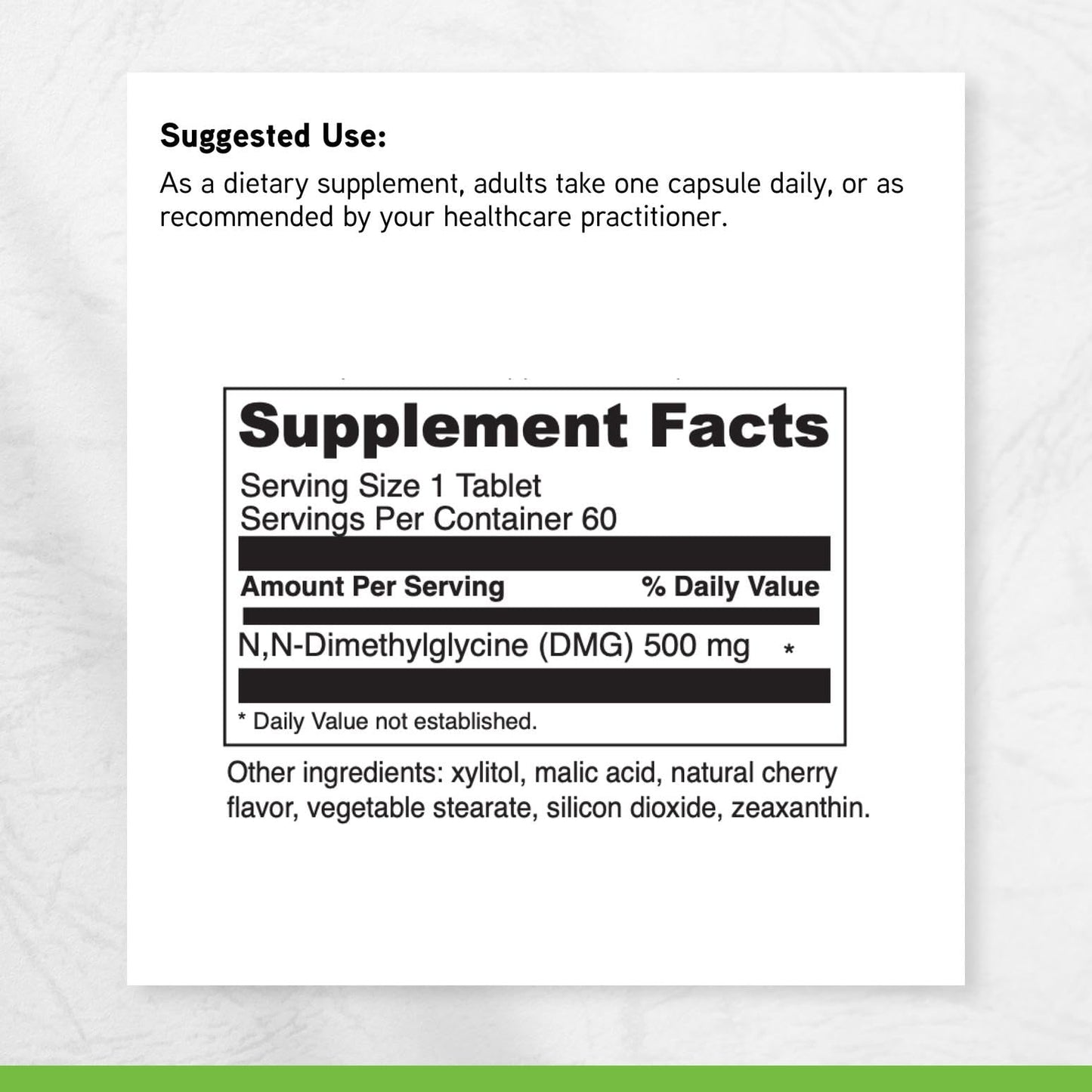 DAVINCI Gluconic DMG 500 mg Tablet, 60 Tablets