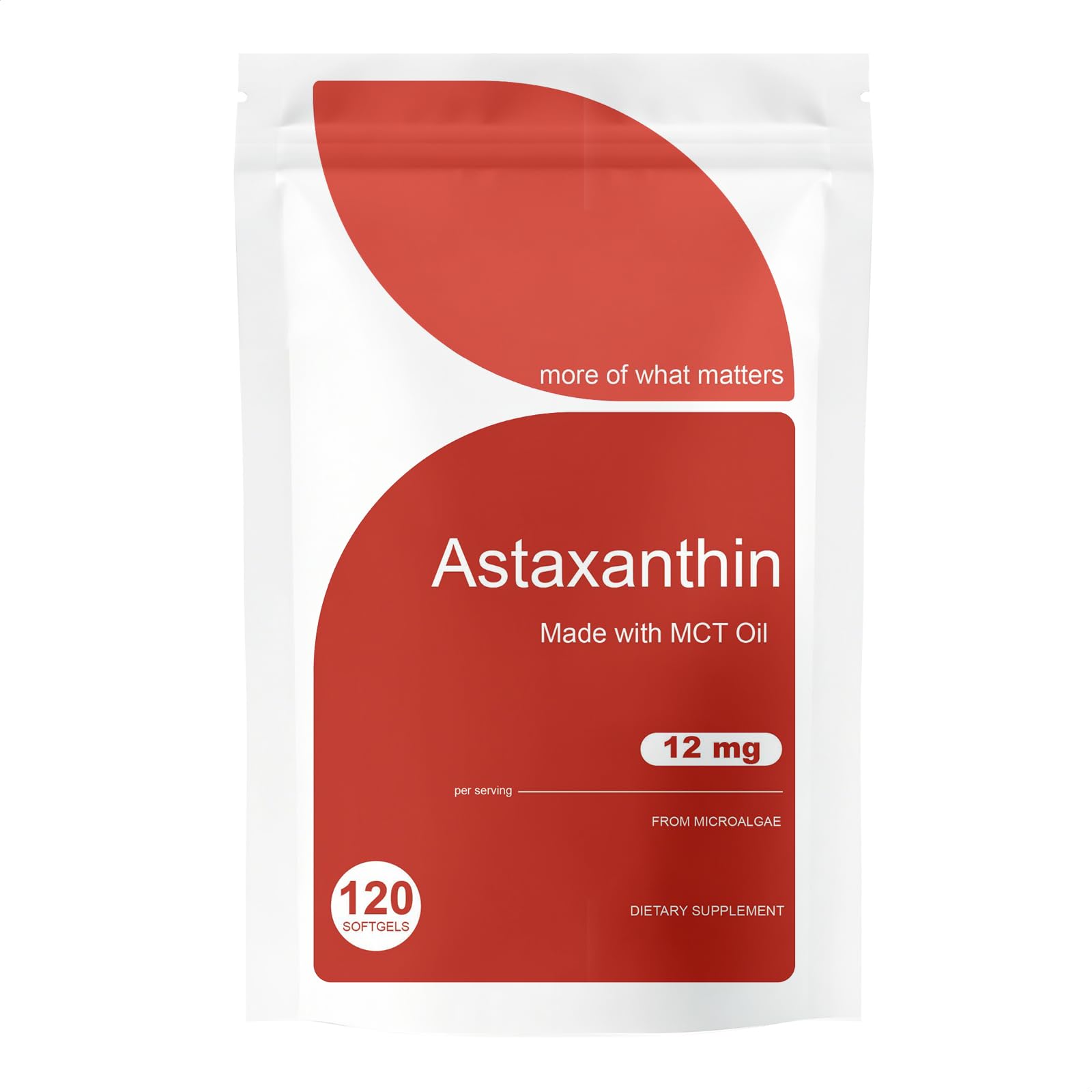PIRTA Astaxanthin 12mg Softgels, 120 Softgels