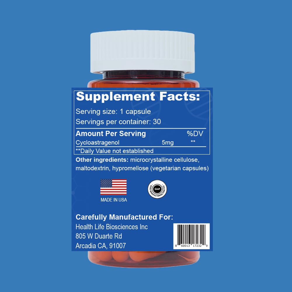 CAW Hypersorption Cycloastragenol 5Mg Capsule, 90 Count