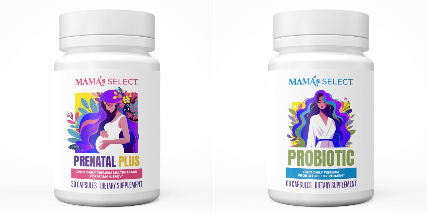 Mama's Select Prenatal Vitamin & Probiotic Bundle 60 Capsules