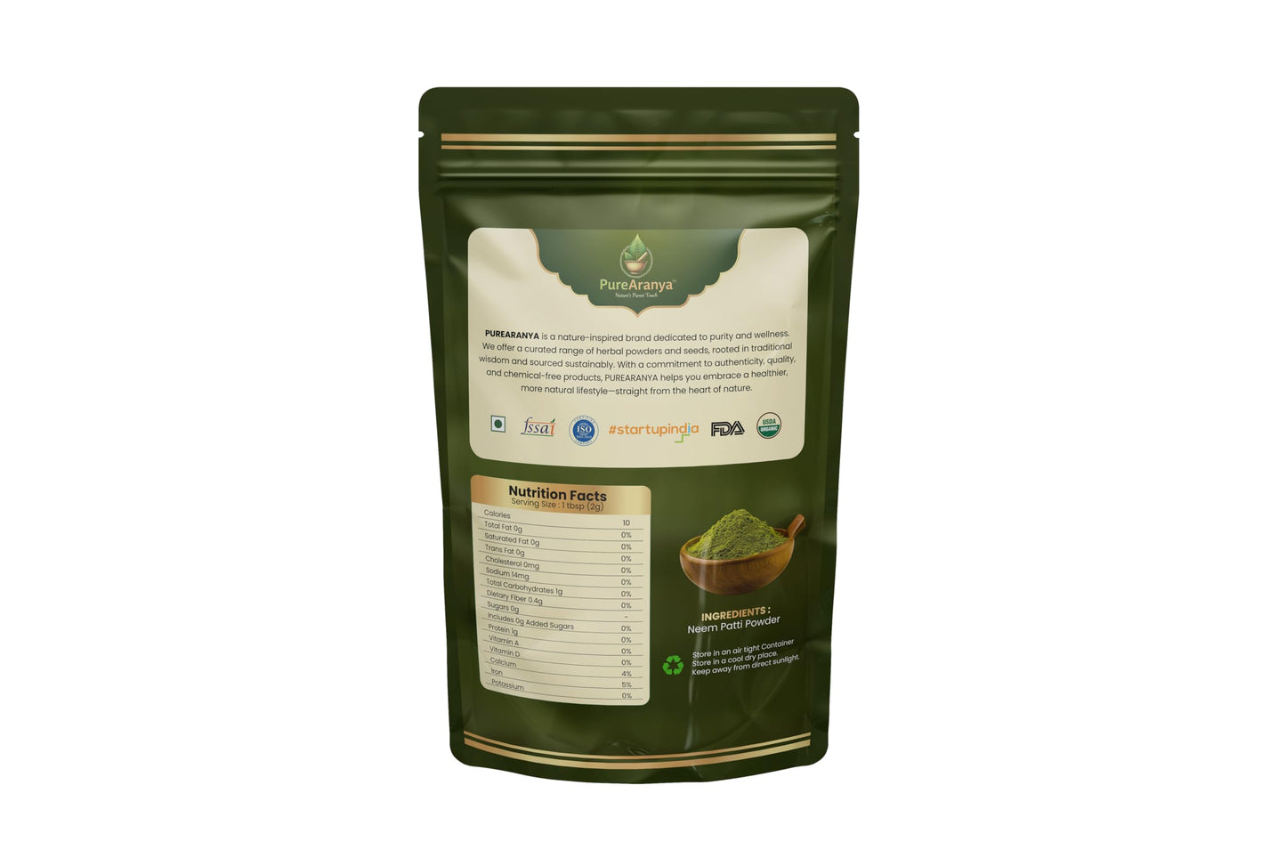 PureAranya Neem Leaf Powder, 4 oz