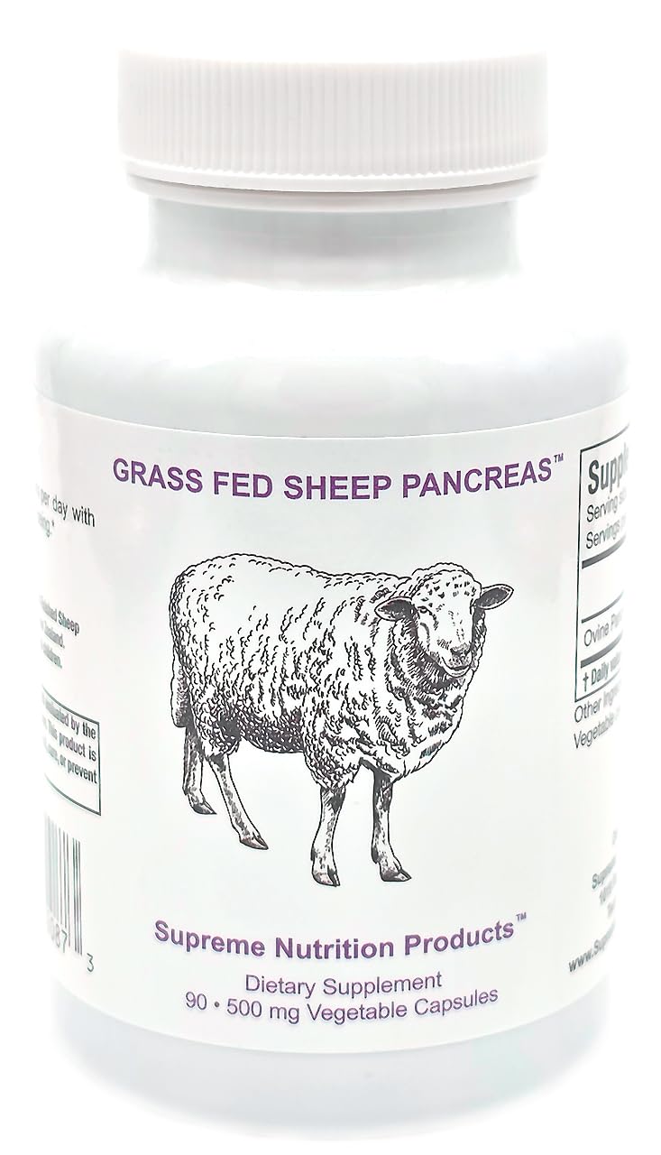 Supreme Nutrition Products Grass Fed Sheep Pancreas 90 Capsules