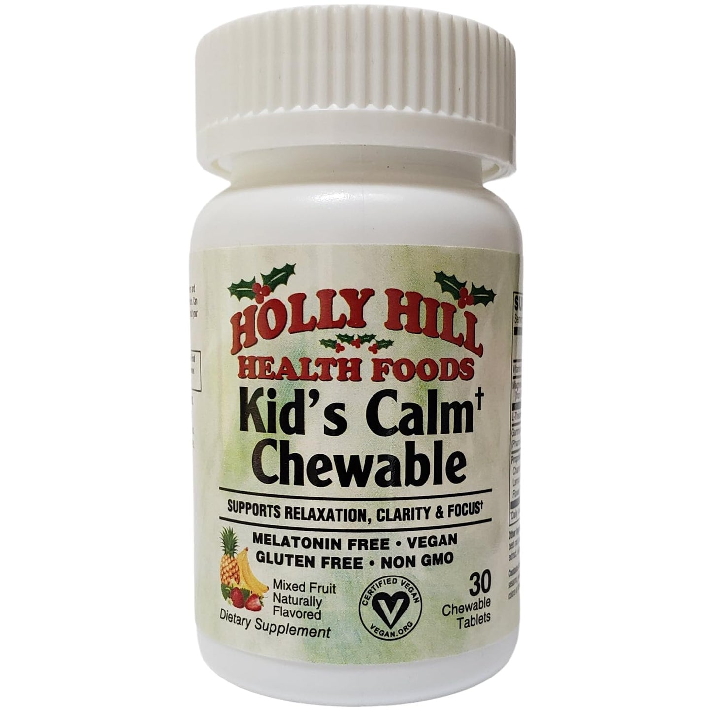 Holly Hill Health Foods Kid's Calm Chewable Tablets 30 Count