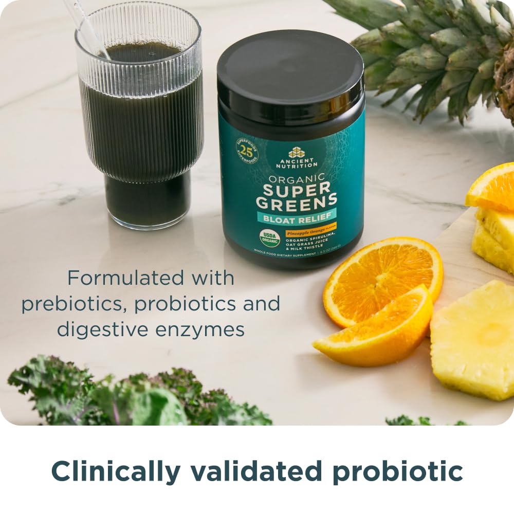 Ancient Nutrition Organic SuperGreens Powder 8.6 oz
