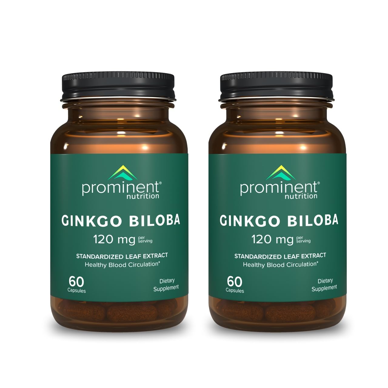 Prominent Nutrition Ginkgo Biloba Leaf Extract 120mg Capsule, 120 Count