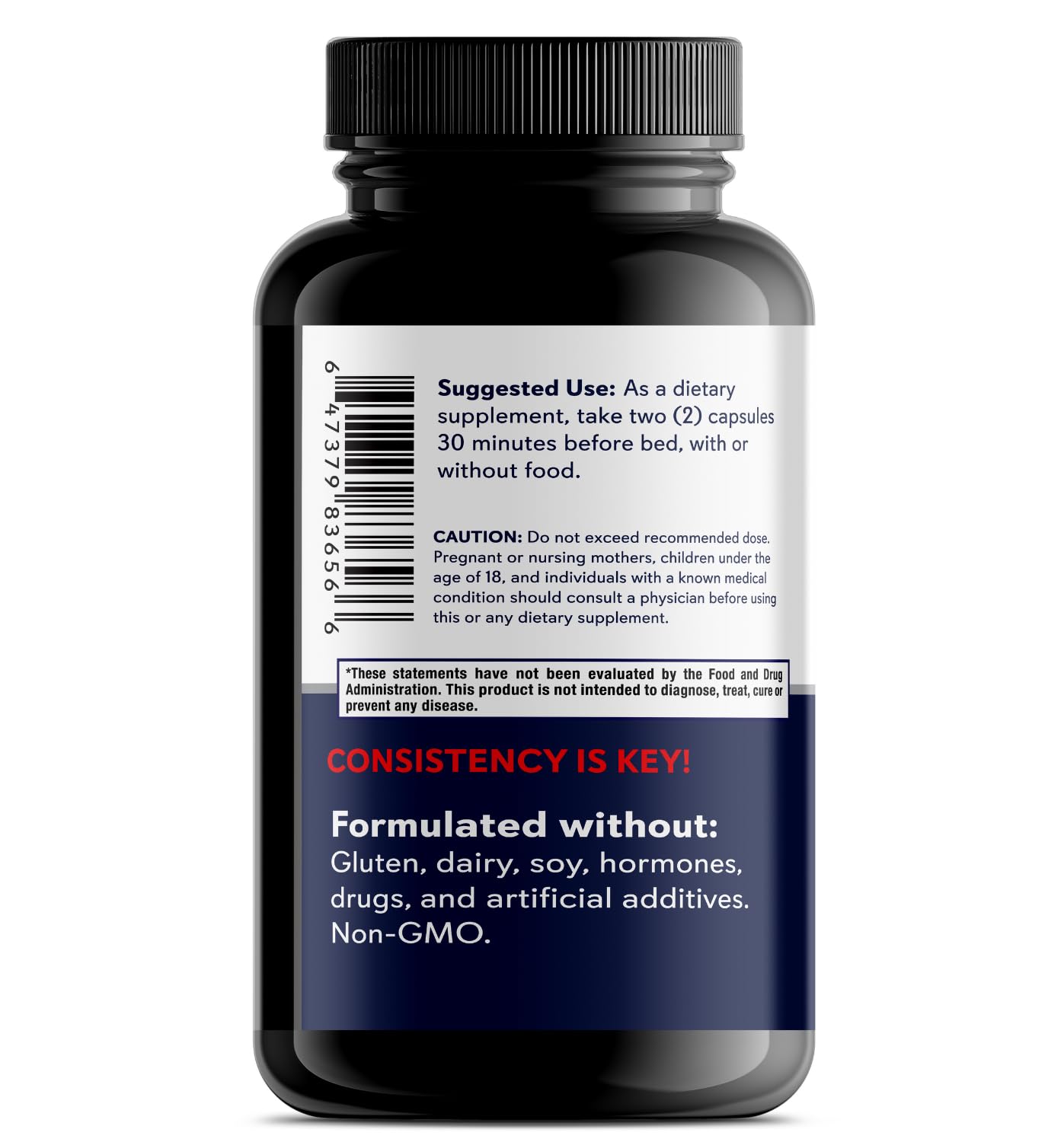 Grow Vitamin Sleep Supplement Nootropic-Infused Comprehensive Sleep & Recovery Supplement, 60 Capsules