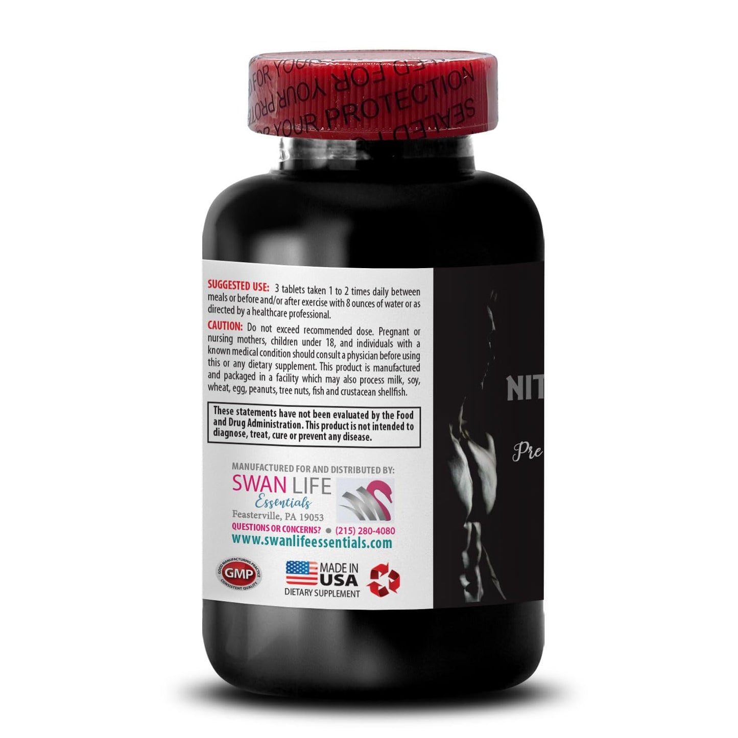 SWAN LIFE ESSENTIALS Ornithine Alpha-Ketoglutarate OKG Nitric Oxide Booster L-Arginine, 270 Tablets