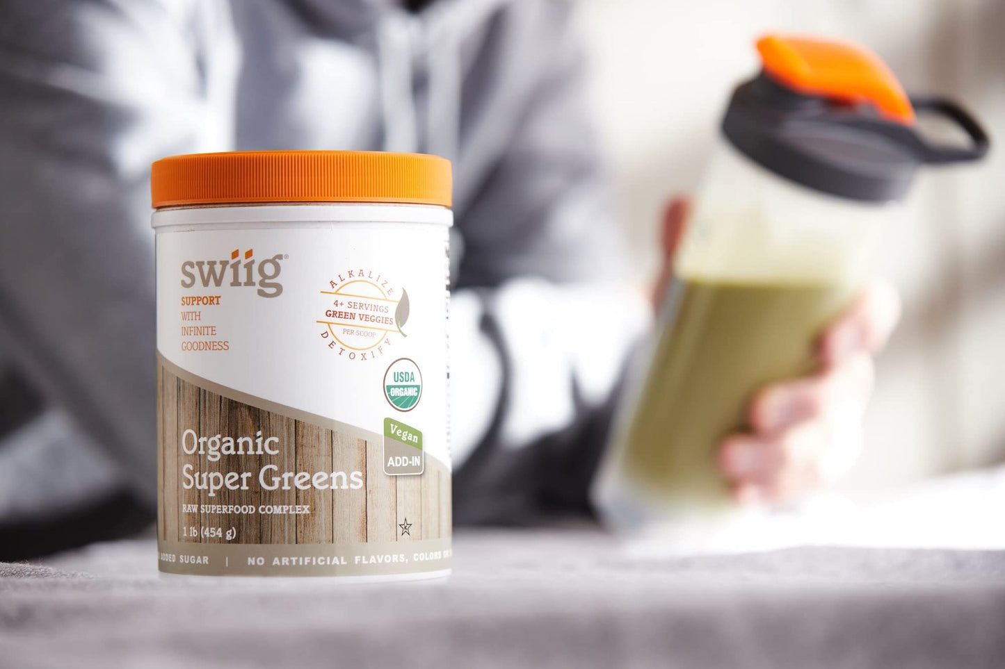 swiig Organic Super Greens Powder 16 oz