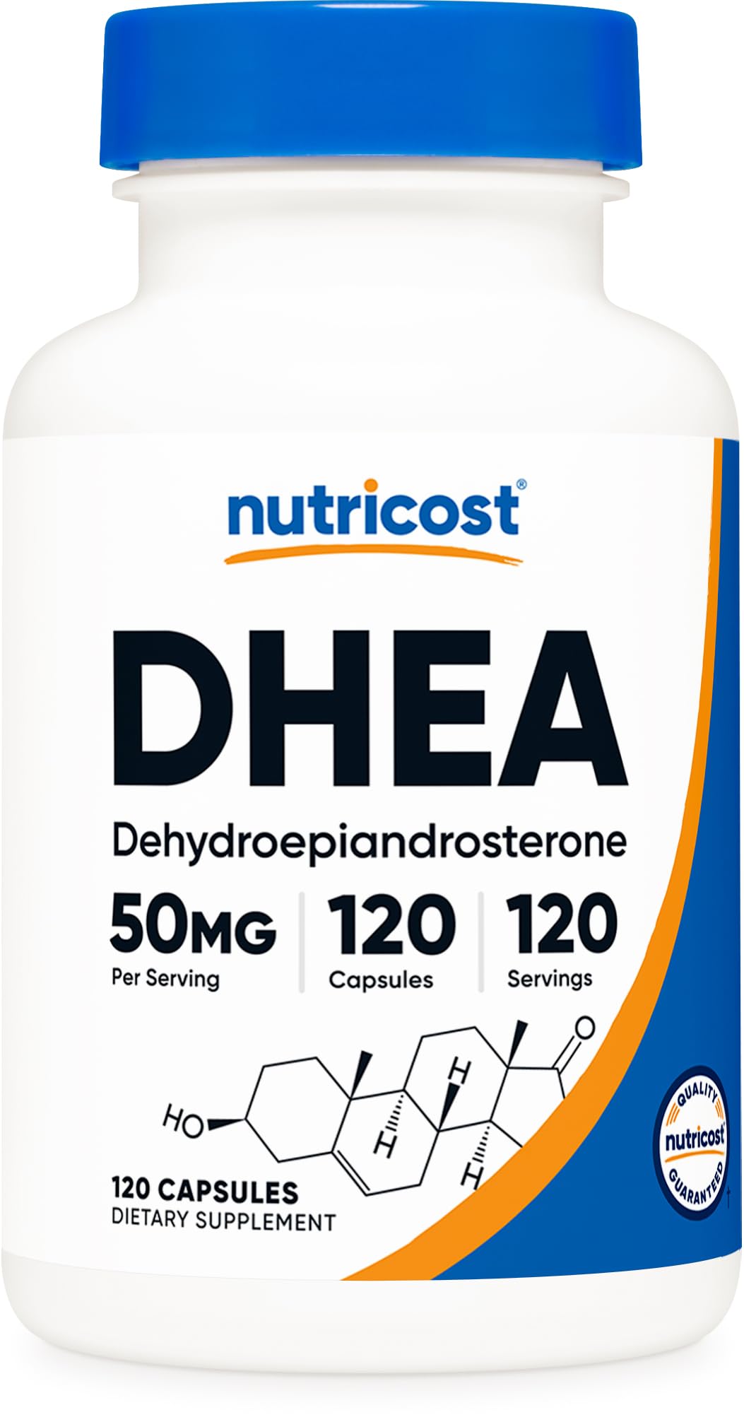 Nutricost DHEA 50mg Capsules, 120 Count