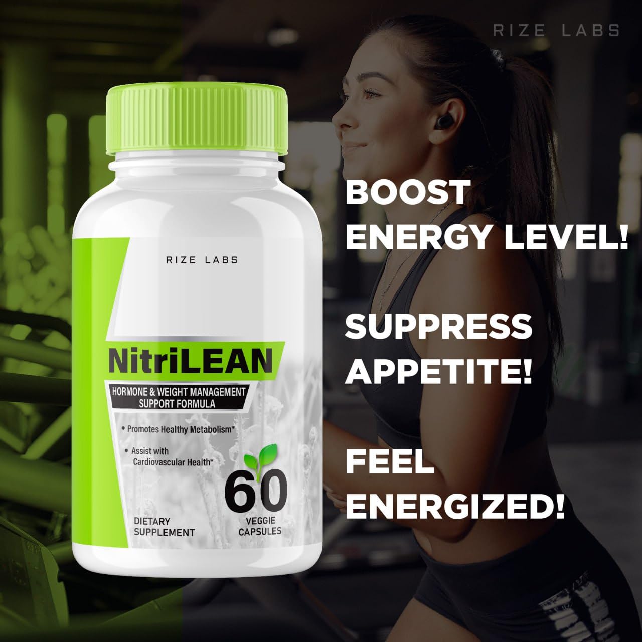 rize labs Nitrilean Weight Loss Supplement 60 Capsules