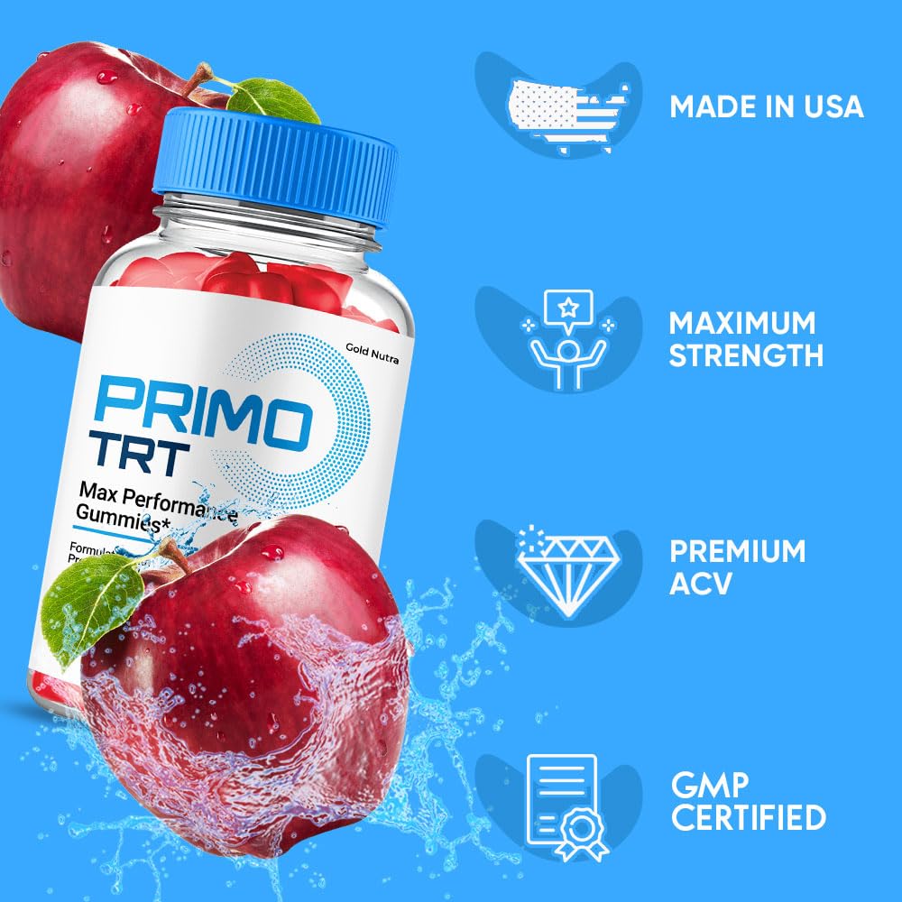 Gold Nutra Primo TRT Gummies, 3 Pack