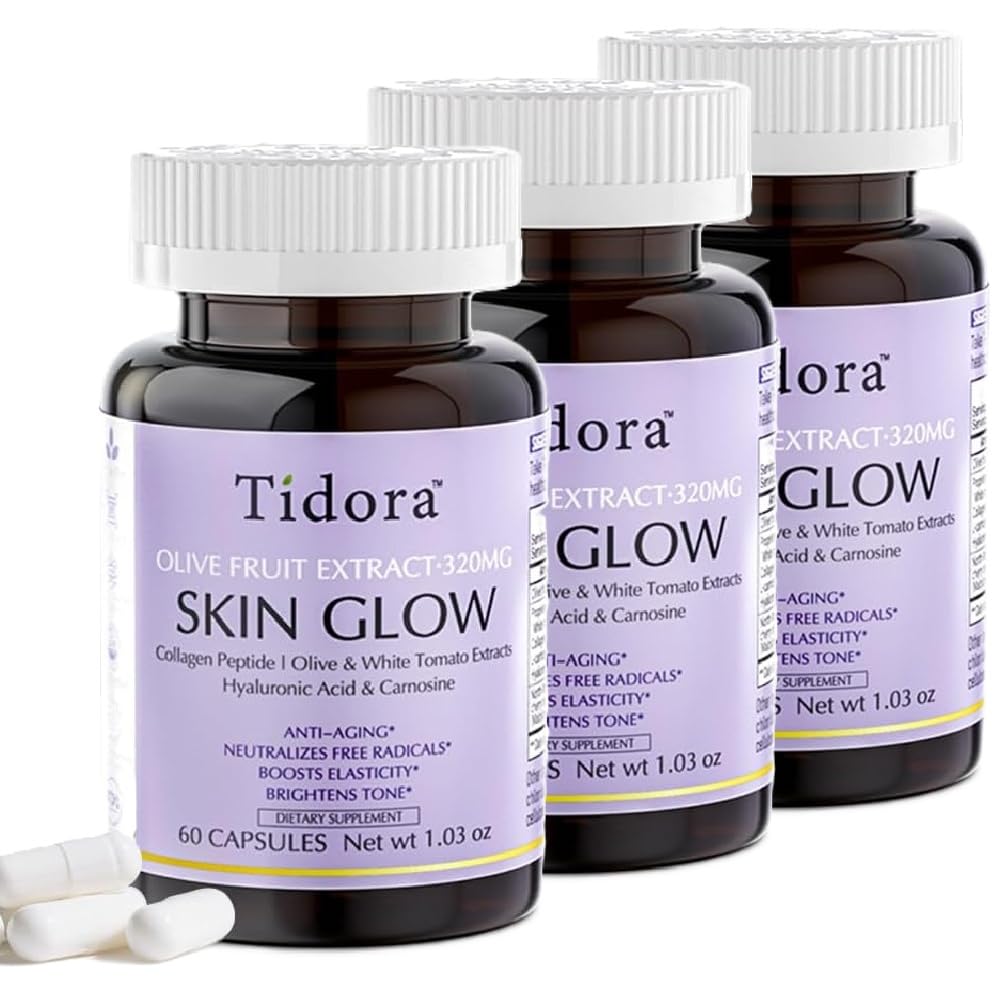 Tídora Collagen Peptides Supplement Glowing Skin 60 Capsules