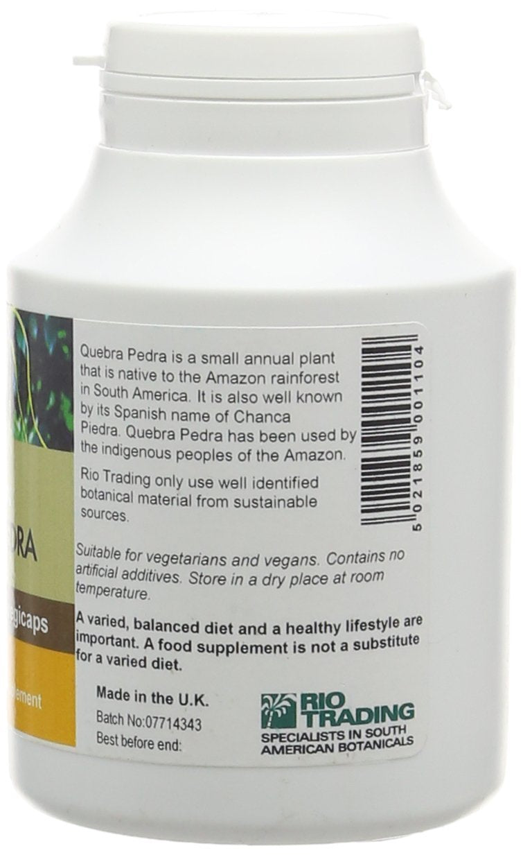 RIO AMAZON Quebra Pedra (Chanca Piedra) 500mg Capsule, 120 vcaps