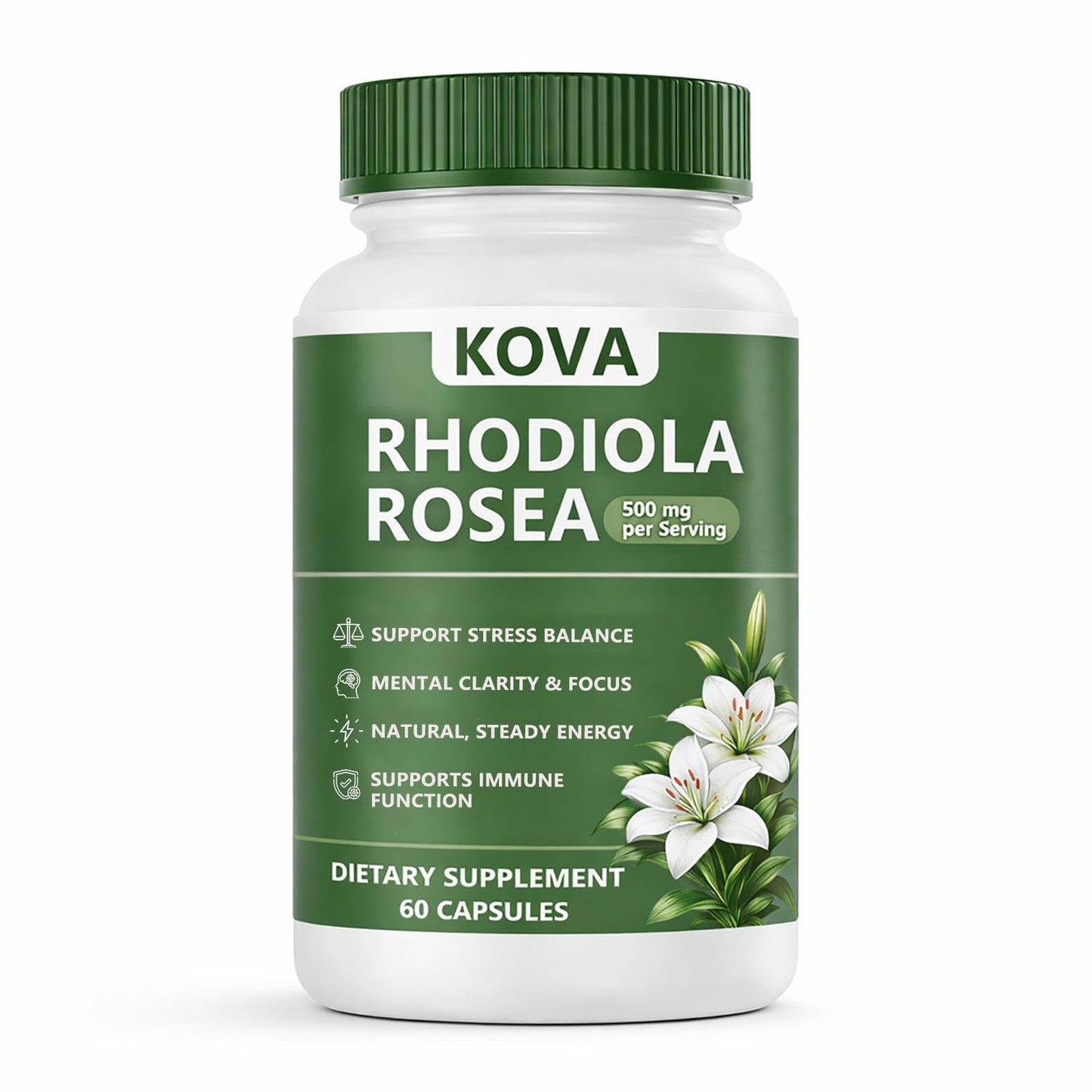 wuliao KOVA Rhodiola Rosea Capsules, 60 Capsules