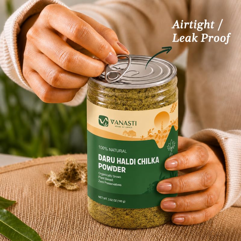 VANASTI Daru Haldi Chilka Powder Berberis Aristata, 3.52 Ounce (Pack of 1)
