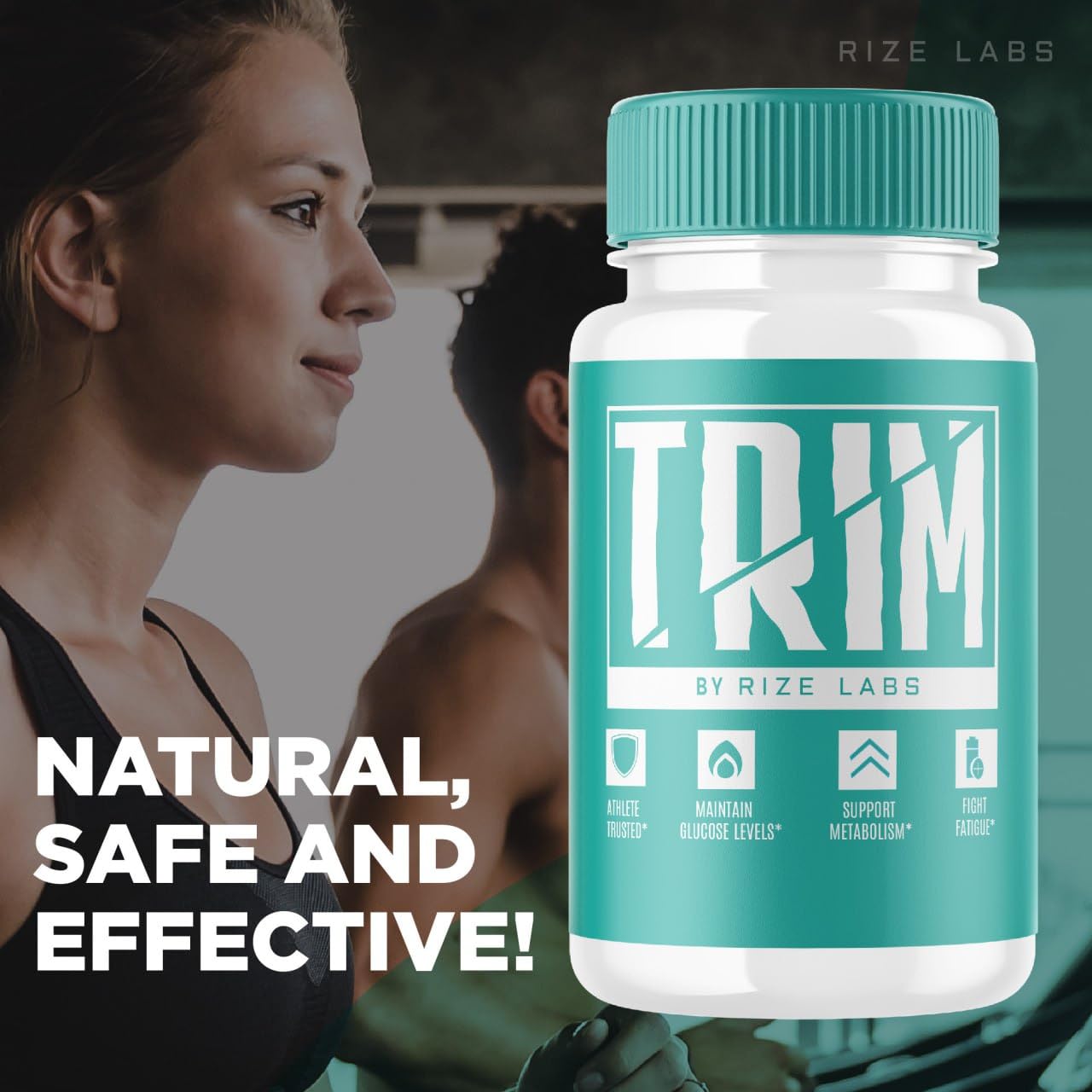 Rize Labs Trim Supplement Capsules, 180 Capsules