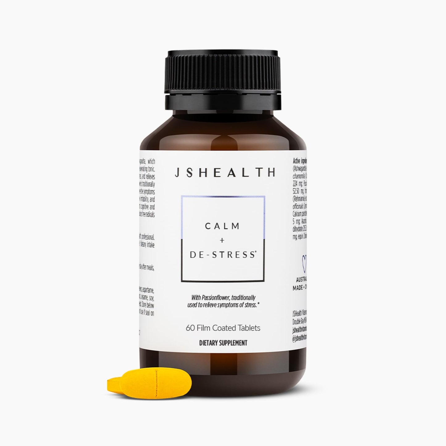 JSHealth Calm + Destress Supplement Capsules 60