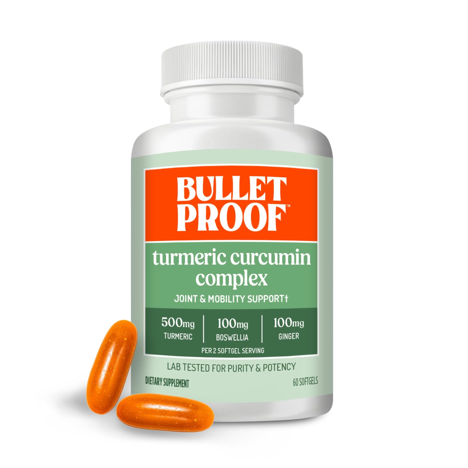 Bulletproof Turmeric Curcumin Complex Inflammation Response Softgels, 60 Count