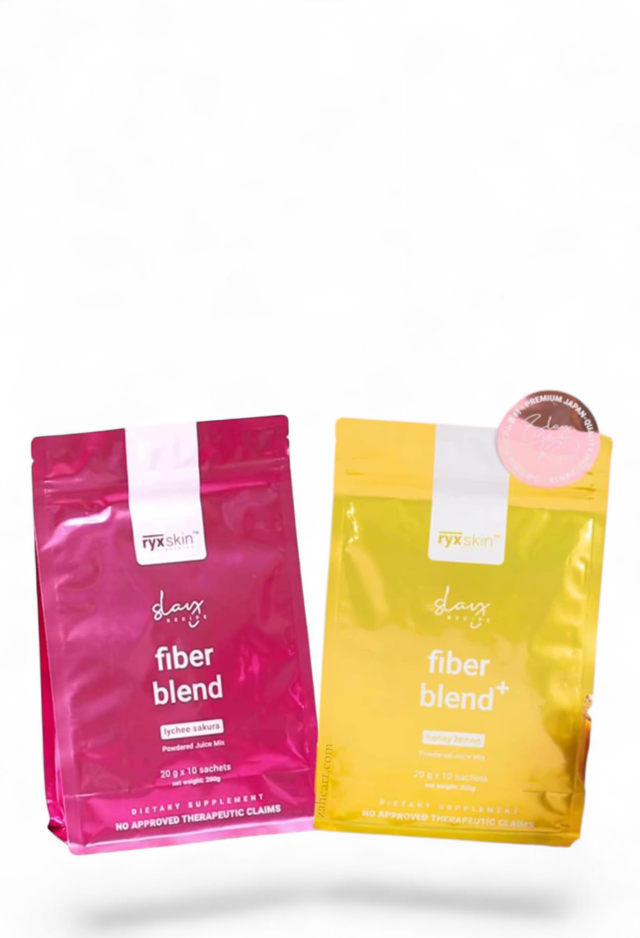Generic R Y X Fiber Blend Honey Lemon + Sakura Lychee Drink Combo Pack Powder 8.8 Ounce