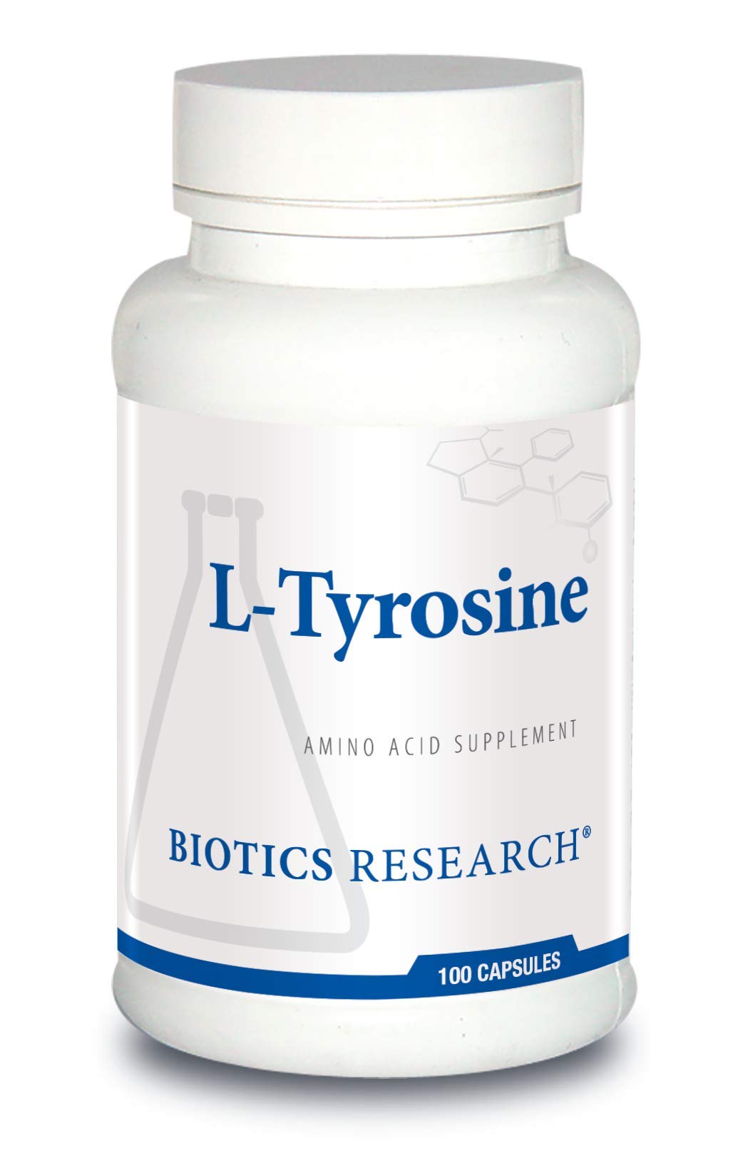 Biotics Research L-Tyrosine 500 mg Capsule, 100 Count