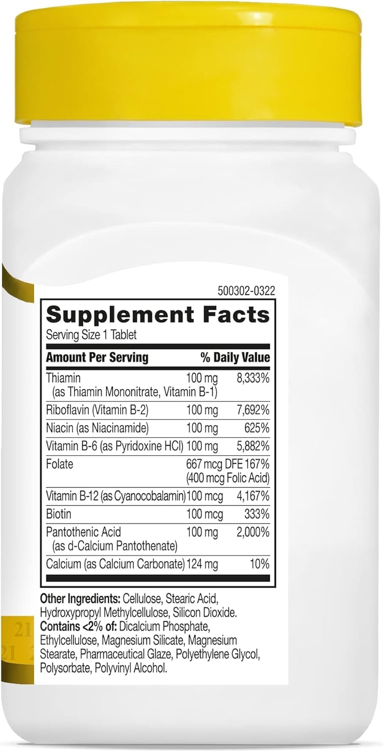 21st Century Vitamin B-100 Complex Caplets 120